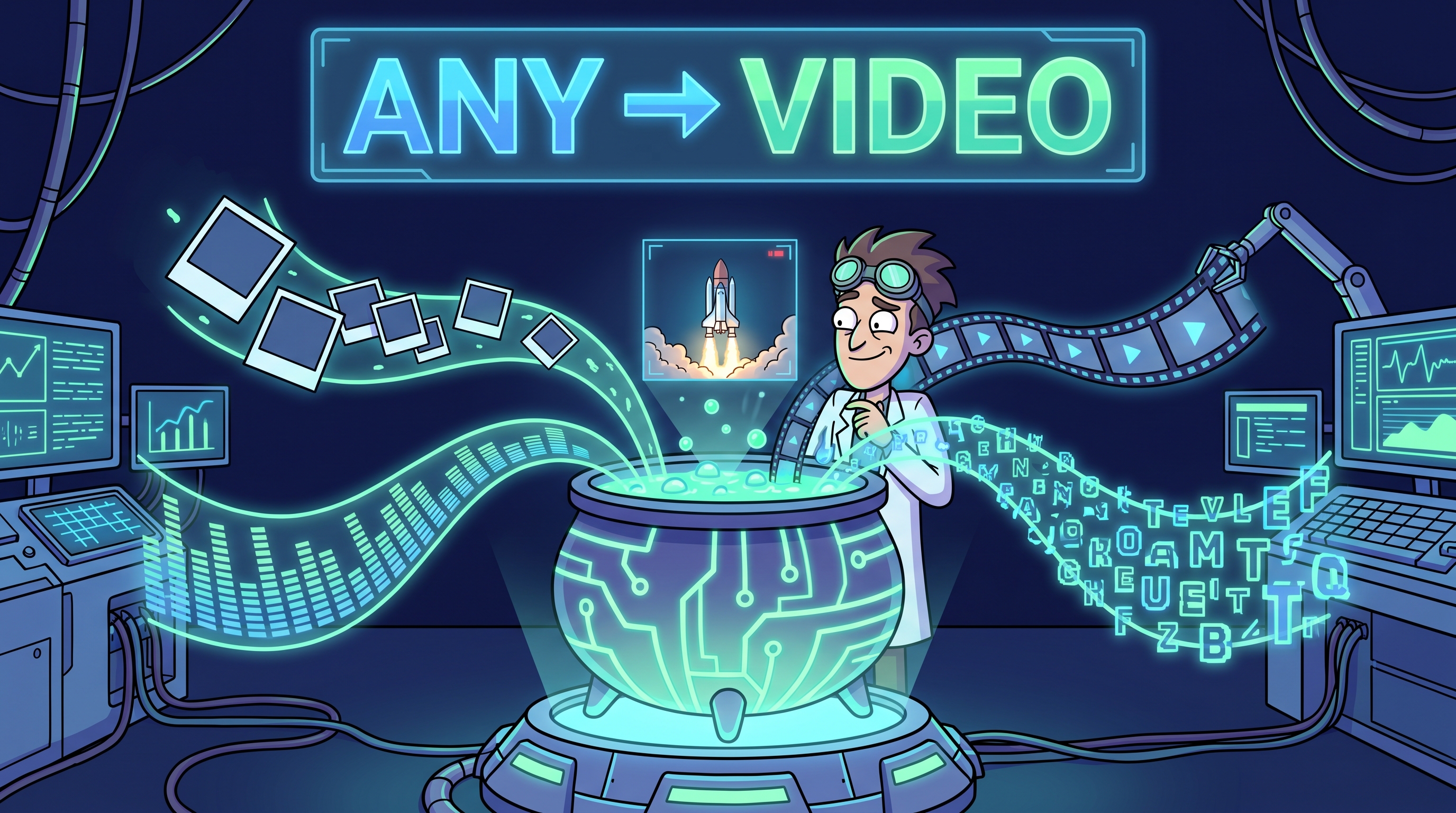 Gemini Omni takes any input and outputs video