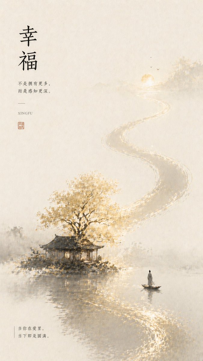 GPT Image 2 by @liyue_ai: 你是一个高端东方情绪视觉生成系统，

目标：将「情绪名称」：[名称]转译为具有哲思与共鸣的东方视觉海报，

在生成前必须执行以下逻辑（隐式完成）：

1. 用一