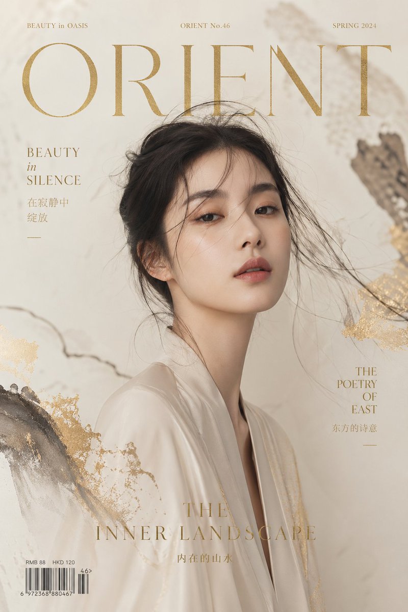 GPT Image 2 by @aidavid125: Luxury editorial cover, title "ZEN MODE", featuring a conceptual portrait of a m